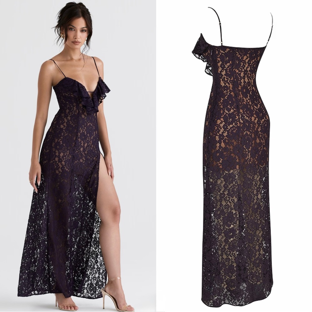 House of CB Malia Night shade lace maxi dress - Picture 3 of 16